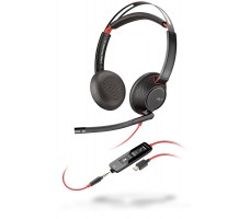 POLY Blackwire 5220 Hodesett Koblet med ledninger (ikke trådløs) Hodebånd Kontor/kundesenter USB Type-C Sort POLY Blackwire 5220 Hodesett Koblet med ledninger (ikke trådløs) Hodebånd Kontor/kundesenter USB Type-C Sort