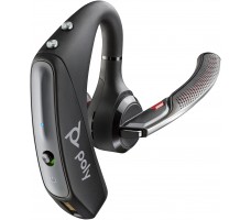 POLY Voyager 5200 Headset +USB-A to Micro USB Cable Nano Coating Technology Trådløs Ørekrok Kontor/kundesenter USB Type-A Bluetooth Sort