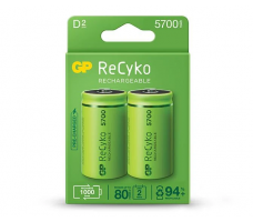 GP Batteries ReCyko, 2 x D 5700 mAh