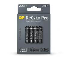 GP Batteries ReCyko Pro, 4 x AAA 800mAh