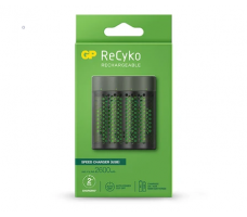 GP Batteries ReCyko M451 Speed Battery Charger (USB), med 4 x AA 2600 mAh-batterier