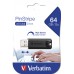 Verbatim PinStripe USB-minnepenn 64 GB USB Type-A 3.2 Gen 1 (3.1 Gen 1) Sort