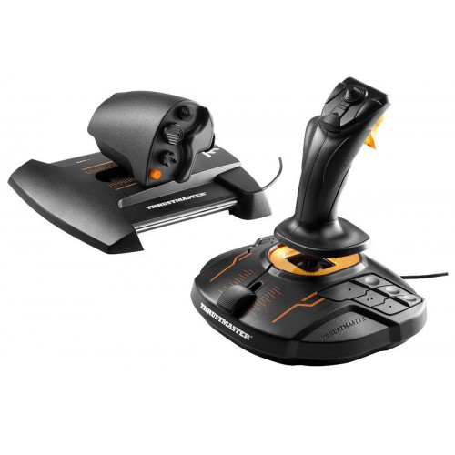 Thrustmaster T-16000M FCS Hotas Sort, Oransje USB Joystick/Styrepinne Analog/digital MAC, PC