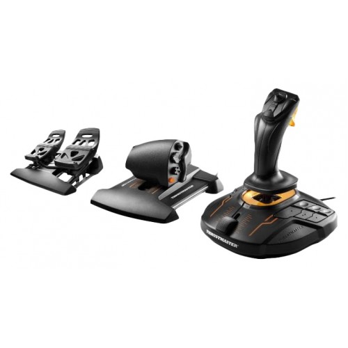 Thrustmaster T-16000M FCS Flight Pack Sort USB Joystick/Styrepinne Analog/digital MAC, PC