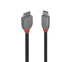 Lindy 36622 USB-kabel USB 3.2 Gen 1 (3.1 Gen 1) 2 m USB C Micro-USB B Sort