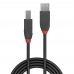 Lindy 36677 USB-kabel USB 2.0 10 m USB A USB B Sort, Grå, Rød