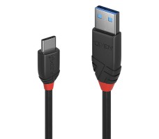 Lindy 36916 USB-kabel USB 3.2 Gen 1 (3.1 Gen 1) 1 m USB A USB C Sort