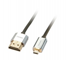 Lindy 41682 HDMI-kabel 2 m HDMI Type A (Standard) HDMI Type D (Mikro) Sort