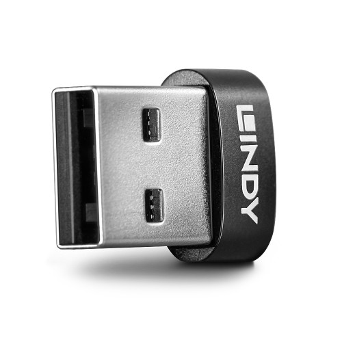 Lindy 41884 kabelkjønnsendring USB Type-A USB Type-C Sort