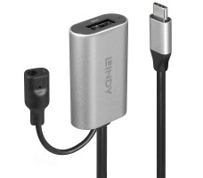 Lindy 43270 USB-kabel USB 3.2 Gen 1 (3.1 Gen 1) 5 m USB C USB A Sølv