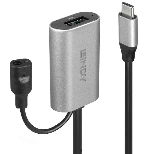 Lindy 43270 USB-kabel USB 3.2 Gen 1 (3.1 Gen 1) 5 m USB C USB A Sølv