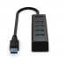 Lindy 43325 grensesnitt-hub USB 3.2 Gen 1 (3.1 Gen 1) Type-C 5000 Mbit/s Grå