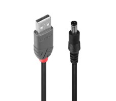 Lindy 70268 USB-kabel USB 2.0 1,5 m USB A DC Sort