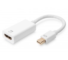 Digitus AK-340416-002-W videokabelkobling 0,2 m Mini DisplayPort HDMI Type A (Standard) Hvit