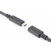 Digitus AK-300210-015-S USB-kabel USB 2.0 1,5 m USB C Sort