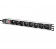 Digitus DN-95402-1-FR strømdistribusjonsenhet (PDU) 8 AC-utganger 1U