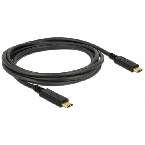 DeLOCK 83668 USB-kabel 2 m USB 3.2 Gen 1 (3.1 Gen 1) USB C Sort