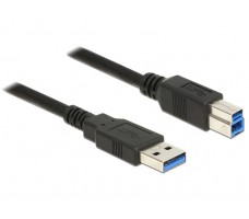 DeLOCK 85070 USB-kabel 5 m USB 3.2 Gen 1 (3.1 Gen 1) USB A USB B Sort