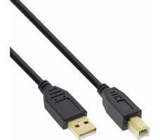 InLine 4043718125074 USB-kabel USB 2.0 10 m USB A USB B Sort