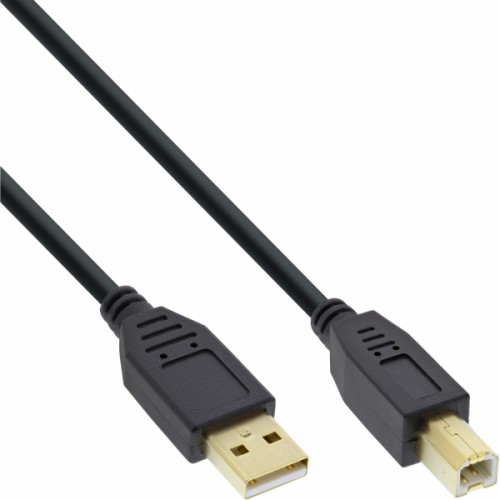 InLine 4043718125074 USB-kabel USB 2.0 10 m USB A USB B Sort