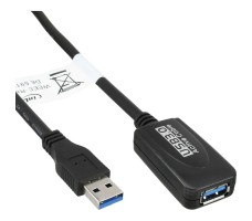 InLine 35650 USB-kabel 5 m USB 3.2 Gen 1 (3.1 Gen 1) USB A Sort