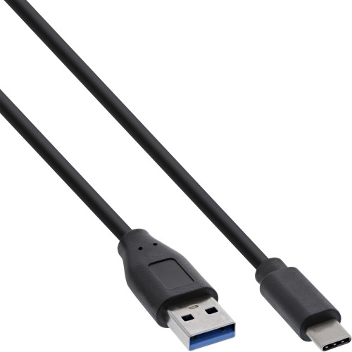 InLine 35711 USB-kabel USB 3.2 Gen 2 (3.1 Gen 2) 1 m USB C USB A Sort