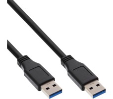 InLine 35203 USB-kabel USB 3.2 Gen 1 (3.1 Gen 1) 0,3 m USB A Mini-USB B Sort