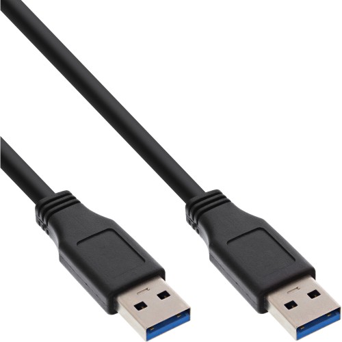 InLine 35203 USB-kabel USB 3.2 Gen 1 (3.1 Gen 1) 0,3 m USB A Mini-USB B Sort