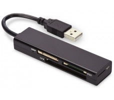 Ednet 85241 kortleser USB 2.0 Sort