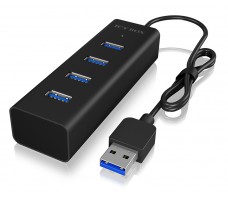 ICY BOX IB-HUB1409-U3 USB 3.2 Gen 1 (3.1 Gen 1) Type-A 5000 Mbit/s Sort