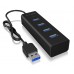 ICY BOX IB-HUB1409-U3 USB 3.2 Gen 1 (3.1 Gen 1) Type-A 5000 Mbit/s Sort