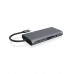 ICY BOX IB-DK4040-CPD Koblet med ledninger (ikke trådløs) USB 3.2 Gen 1 (3.1 Gen 1) Type-C Antrasitt, Sort