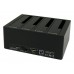 LC-Power LC-DOCK-U3-4B dockingstasjon for lagringsdisk USB 3.2 Gen 1 (3.1 Gen 1) Type-A Sort