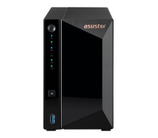 Asustor AS3302T NAS Ethernet/bredbåndsforbindelse Sort RTD1296