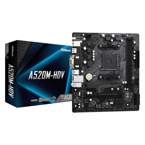 Asrock A520M-HDV AM4 Micro ATX