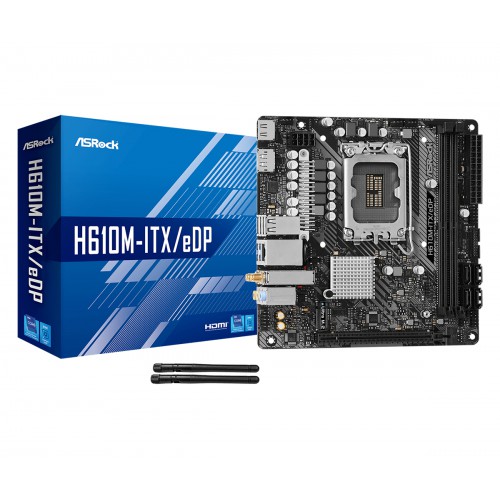 Asrock H610M-ITX/EDP Intel H610 LGA 1700 Mini-DTX