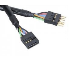 Akasa EXUSBI-40 USB-kabel 0,4 m USB 2.0 Sort