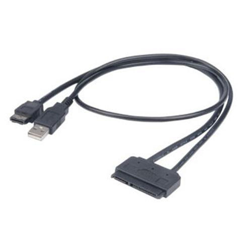 Akasa Flexstor eSATA USB SATA-kabel 0,4 m Sort