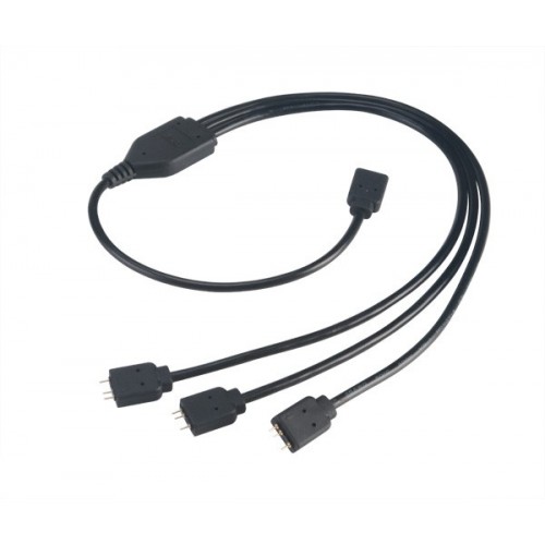 Akasa AK-CBLD07-50BK kabelsplitter/kombinering Kabelspillter Sort