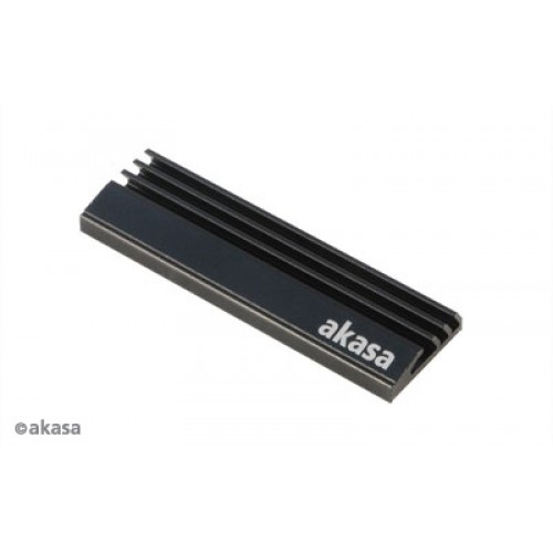 Akasa A-M2HS01-KT02 Kjølesystem for datamaskin SSD Kjøleribbe/Radiator Sort 1, 2