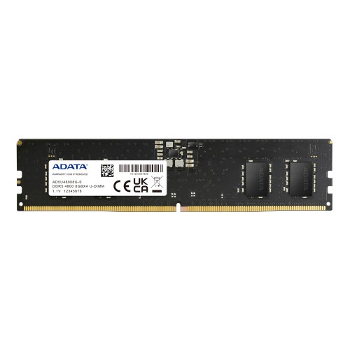 ADATA AD5U48008G-S minnemodul 8 GB 1 x 8 GB DDR5 4800 MHz ECC