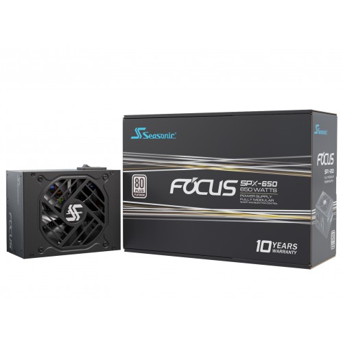 Seasonic FOCUS-SPX-650 strømforsyningsenhet 650 W 20+4 pin ATX CFX Sort