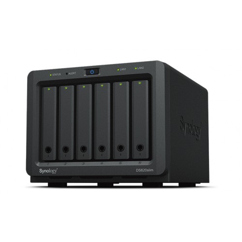 Synology DiskStation DS620SLIM datalagringsserver NAS Desktop Ethernet/bredbåndsforbindelse Sort J3355