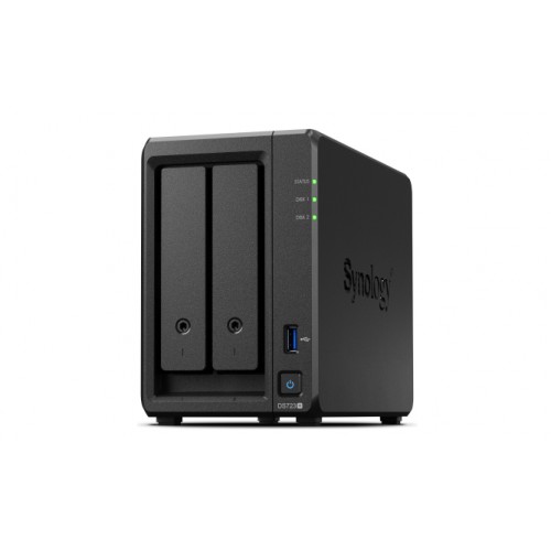 Synology DiskStation DS723+ datalagringsserver NAS Tower Ethernet/bredbåndsforbindelse Sort R1600