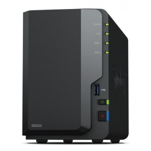 Synology DiskStation DS223 datalagringsserver NAS Desktop Ethernet/bredbåndsforbindelse RTD1619B