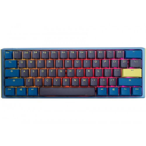 Ducky One 3 Daybreak Mini tastatur Spilling USB Tysk Sort, Blå, Grønn