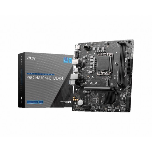 MSI PRO H610M-E DDR4 hovedkort Intel H610 LGA 1700 Micro ATX