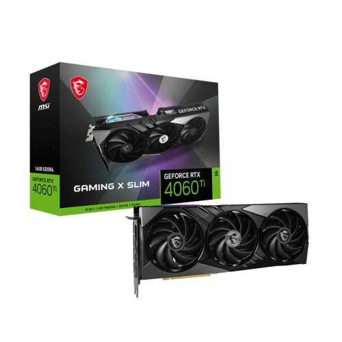 MSI GAMING GEFORCE RTX 4060 Ti X SLIM 16G grafikkort NVIDIA 16 GB GDDR6