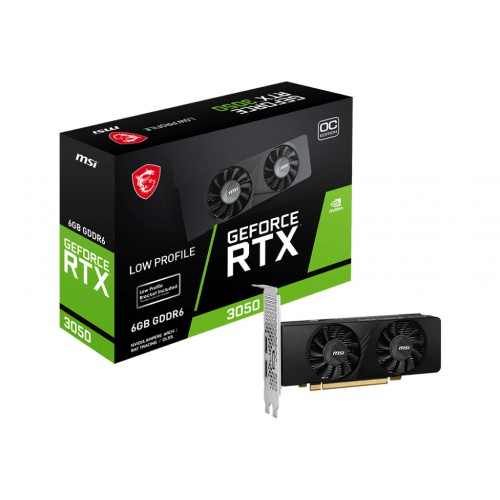 MSI GEFORCE RTX 3050 LP 6G OC grafikkort NVIDIA 6 GB GDDR6