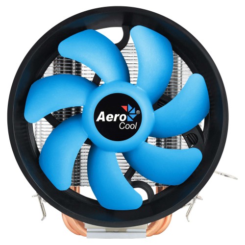 Aerocool VERKHO3PLUS Kjølesystem for datamaskin Prosessor Kjøler 12 cm Aluminium, Sort, Blå